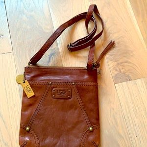 Ladies brown UGG crossbody handbag